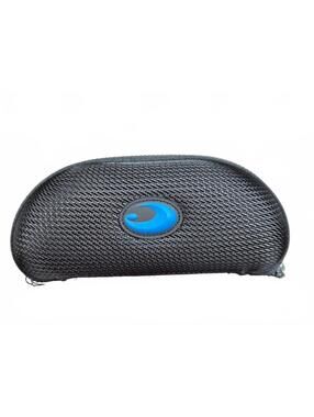 Costa Black Hard Shell Sunglasses Case with Blue Microfiber Cloth